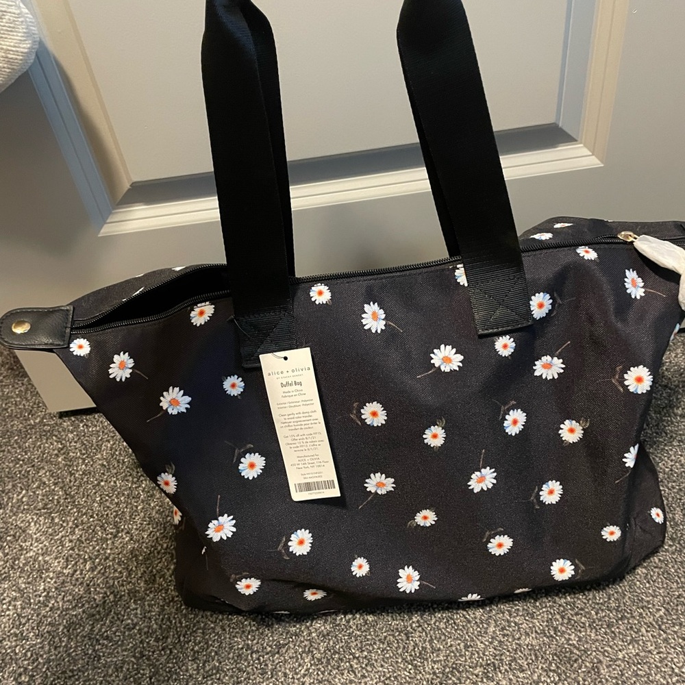 Alice + Olivia Daisy Print Weekend Duffel Bag